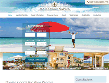 Tablet Screenshot of marconaplesvacationrentals.com